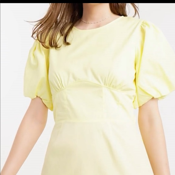 Glamorous Yellow Mini Dress - Picture 3 of 5